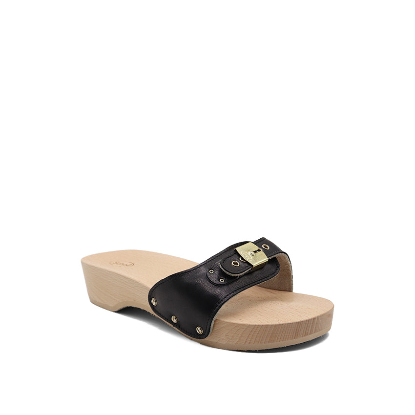 Pescura Heel Lea Women's Casual Sandals - Black