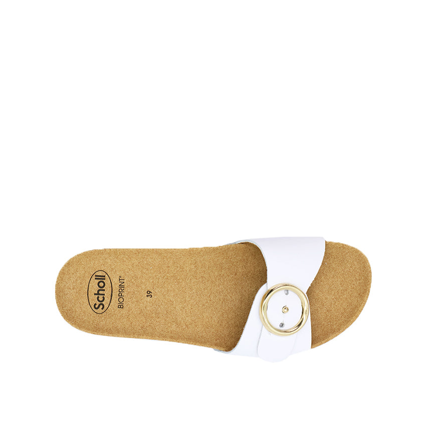 Malibu' Mule Women's Casual Sandals - White