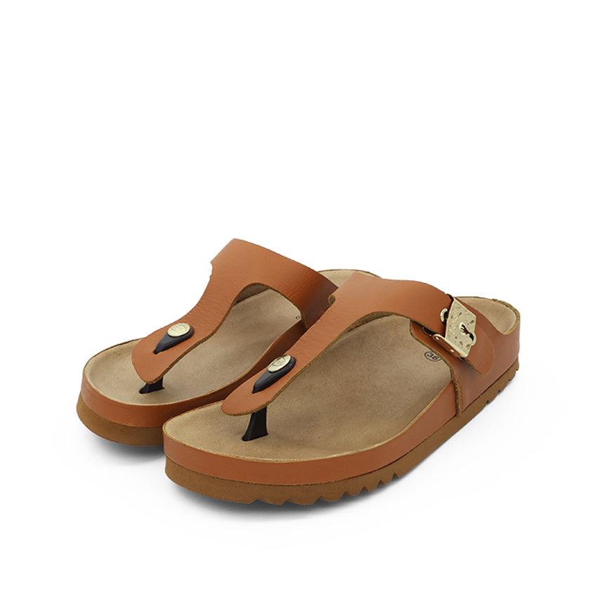 Maya Women's Casual Sandals -Cognac