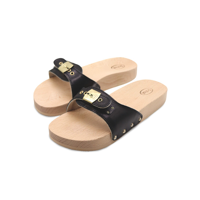 Pescura Flat Lea Women's Casual Sandals - Black